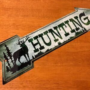 Hunting Arrow Sign Man Cave Lodge Cabin Country Farmhouse Home Hunter Decor New